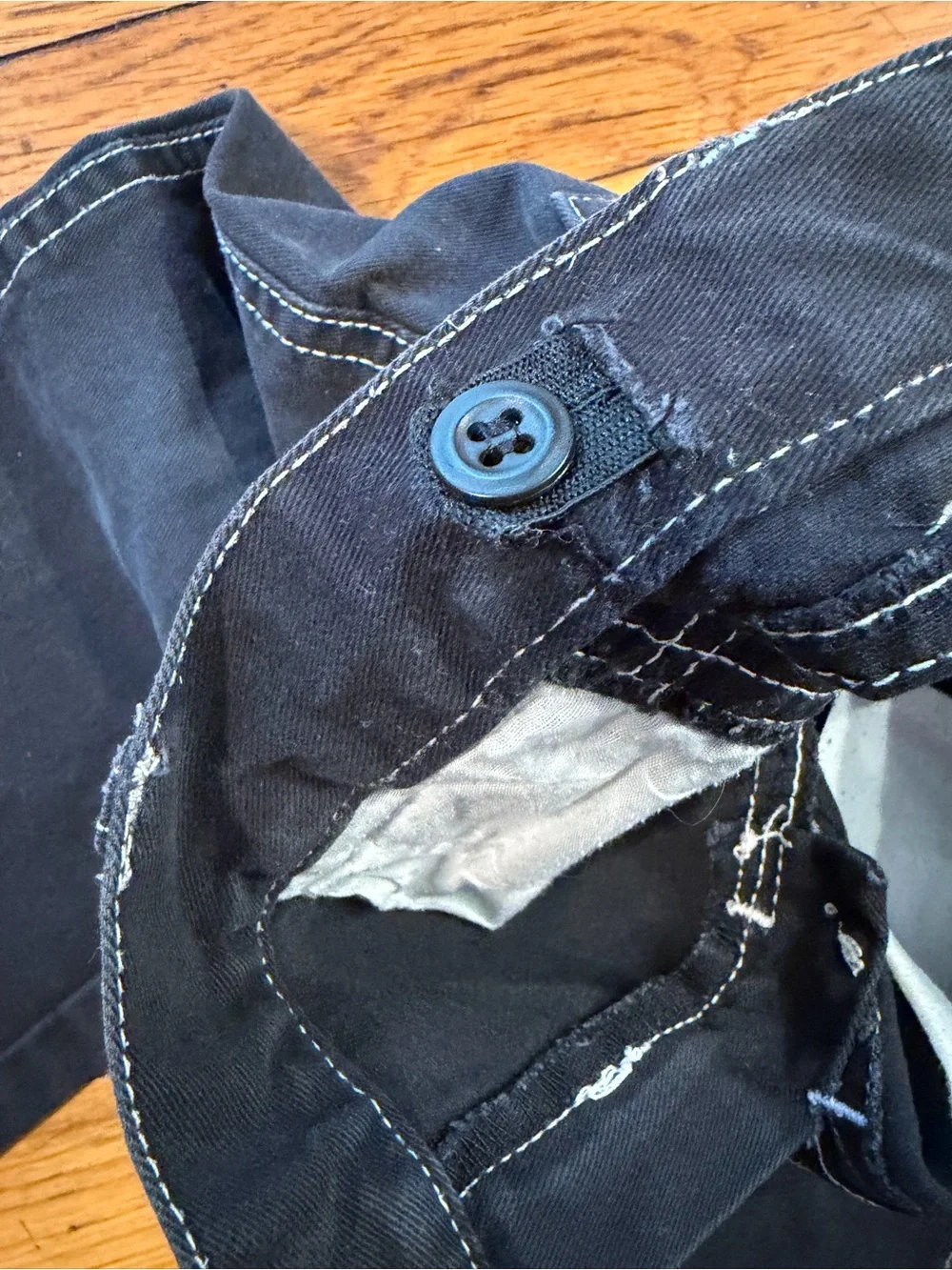 Harley-Davidson Kids Black Denim Jeans Pants. Pink Stitching on Logo. Sz 4T
